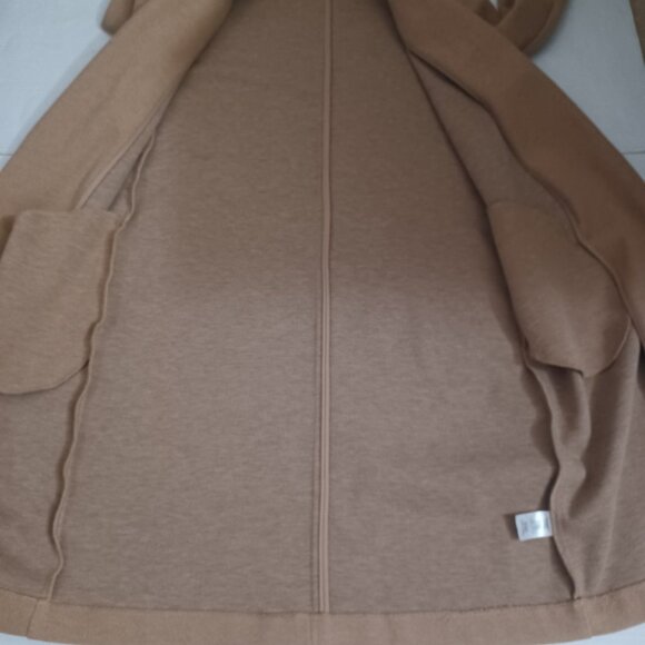 JOIE LIGHTWEIGHT OPEN FRONT LONGLINE SHAWL COLLAR TRENCH COAT STYLE JACKET - Picture 7 of 13